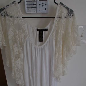 BEAUTIFUL LACE ANGEL WING SHIRT
